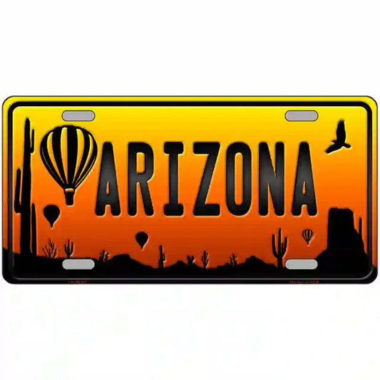 Balloon Arizona Scenic Metal Sign