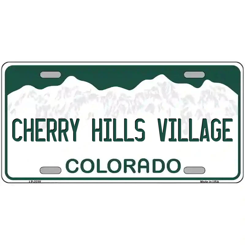 Cherry Hills Village Colorado Metal Sign