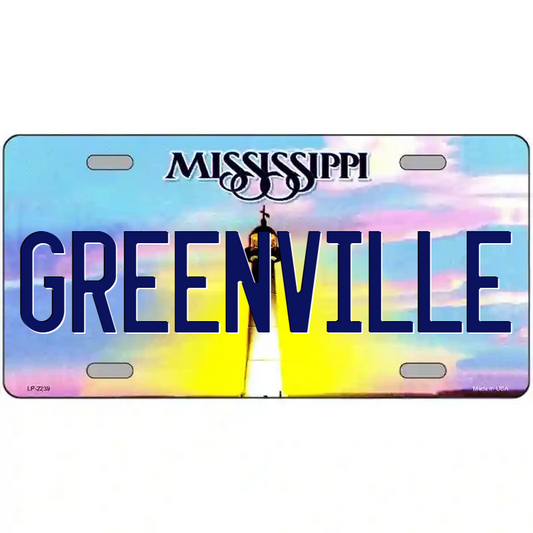 Greenville Mississippi Metal Sign