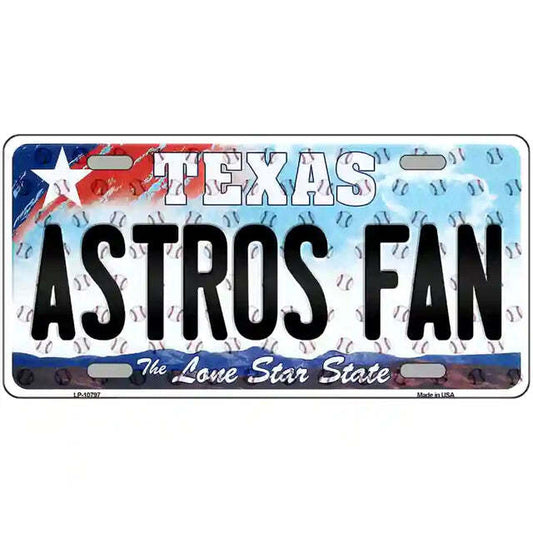 Astros Fans Texas Metal Sign