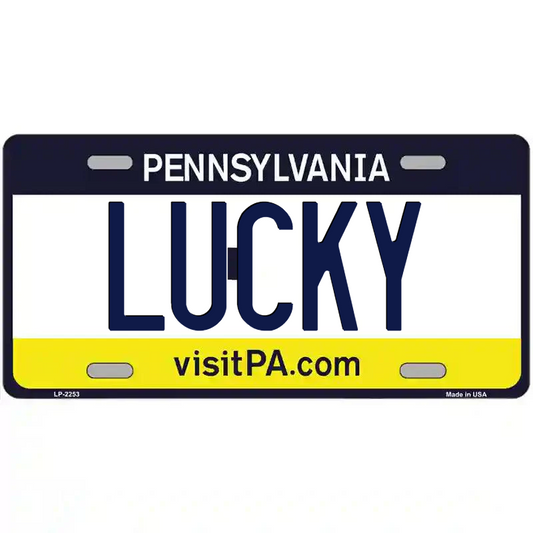 Lucky Pennsylvania Metal Sign