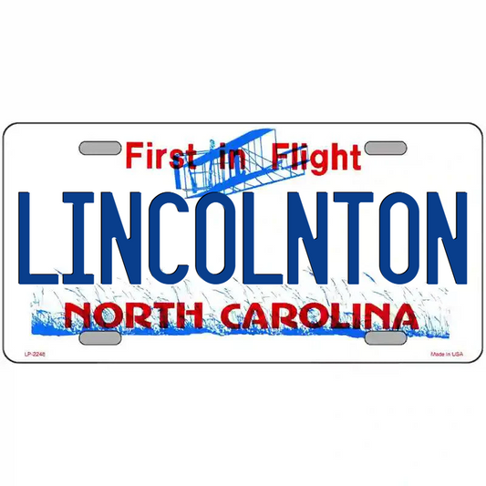 Lincolnton North Carolina Metal Sign