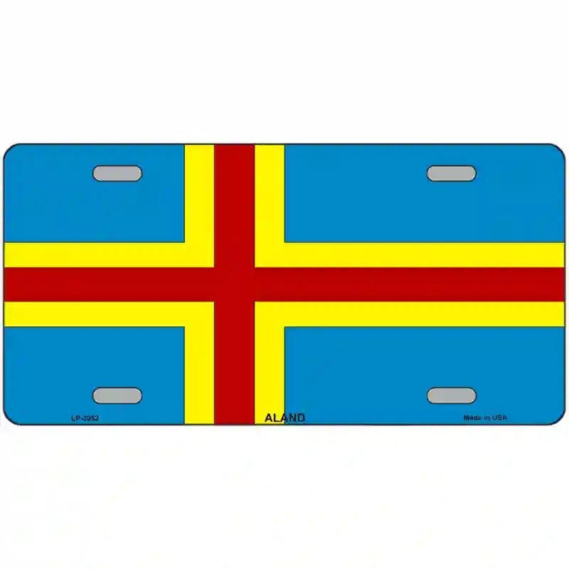 Aland Flag Metal sign