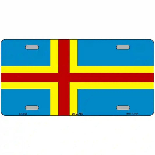 Aland Flag Metal sign
