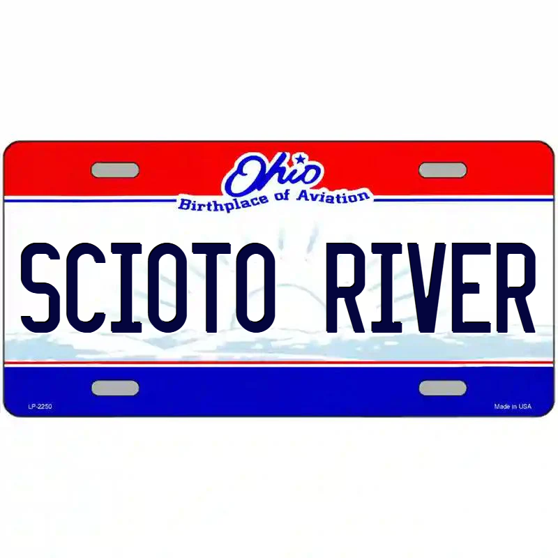 Scioto River Ohio Metal Sign