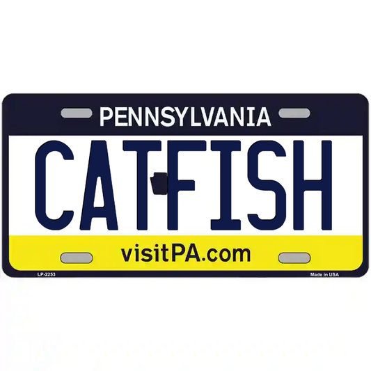 Catfish Pennsylvania Metal Sign