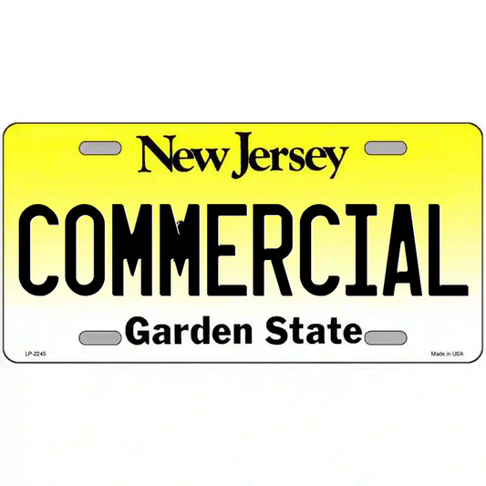 Commercial New Jersey Metal Sign