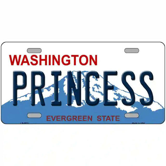 Princess Washington Metal Sign