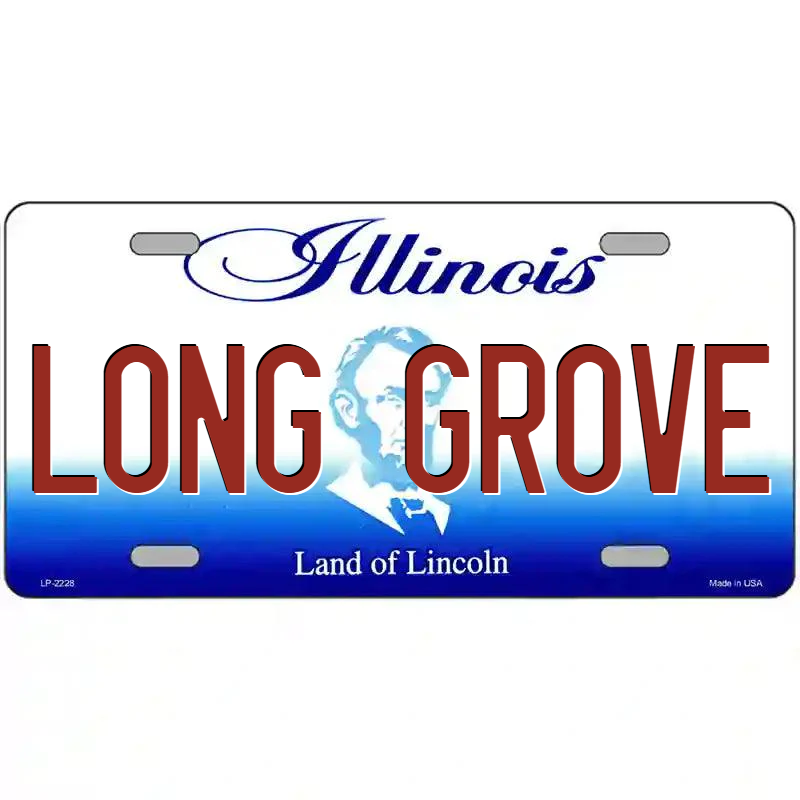 Long Grove Illinois Metal Sign