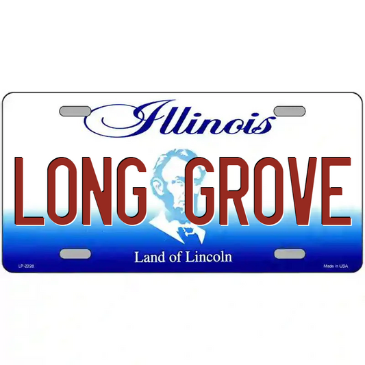 Long Grove Illinois Metal Sign