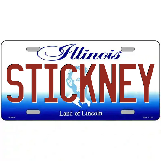 Stickney Illinois Metal Sign