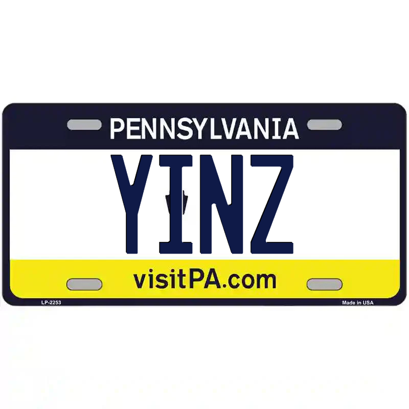 Yinz Pennsylvania Metal Sign