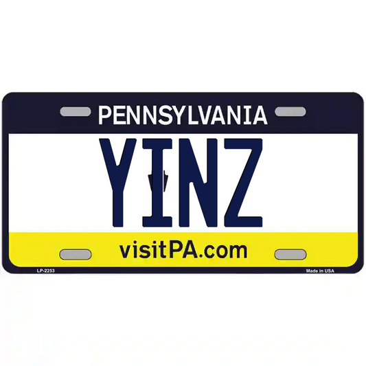 Yinz Pennsylvania Metal Sign