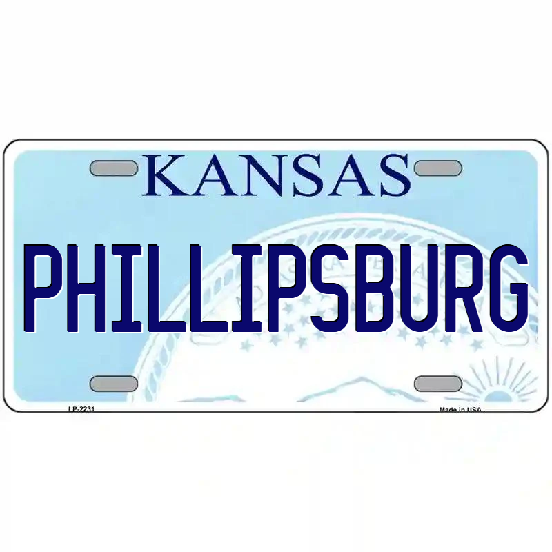 Philipsburg Kansas Metal Sign