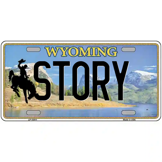 Story Wyoming Metal Sign