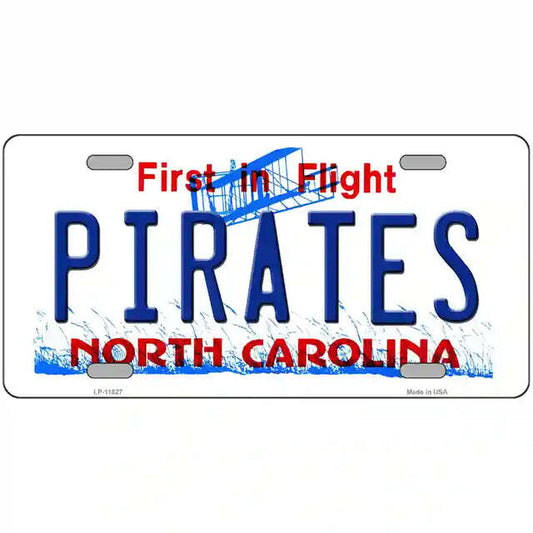 Pirates North Carolina Metal Sign