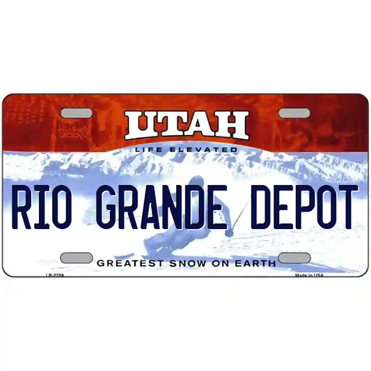 Rio Grande Depot Utah Metal Sign
