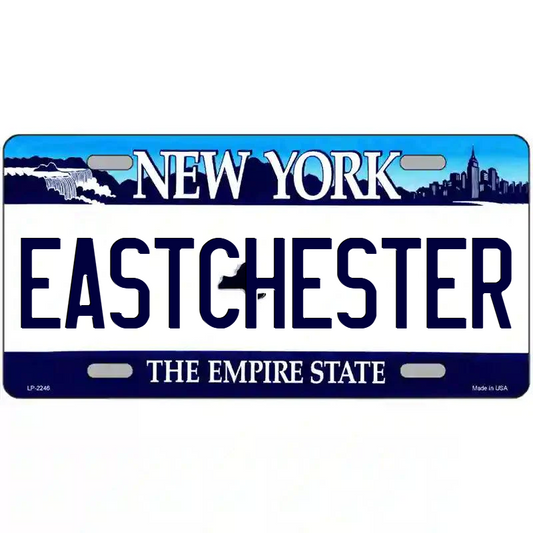 Eastchester New York Blue  Metal Sign