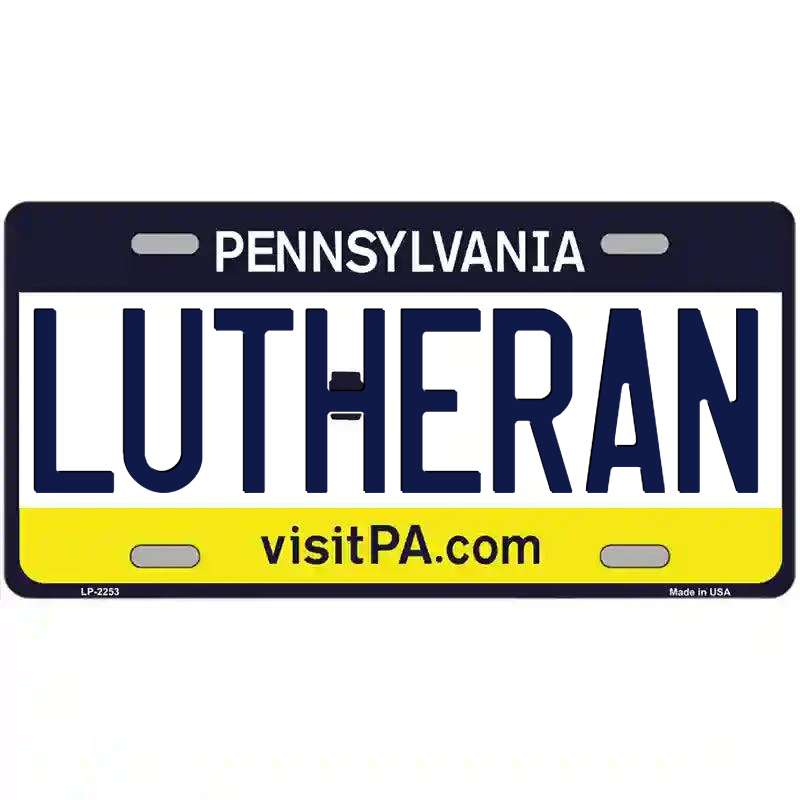Luterhan Pennsylvania Metal Sign