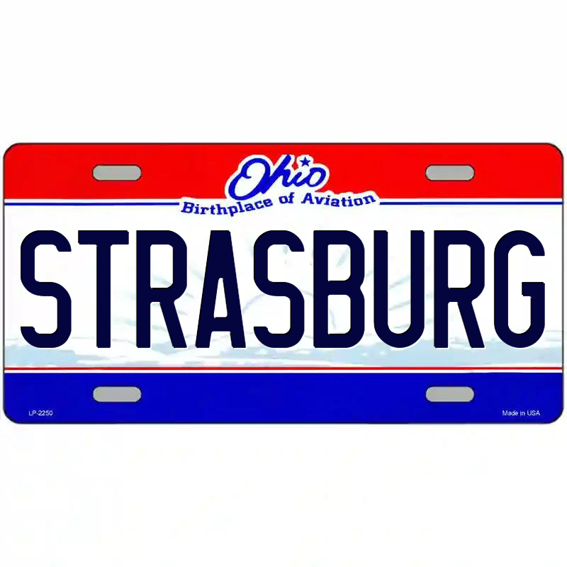 Strasburg Ohio Metal Sign