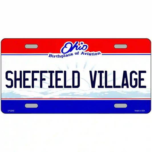 Sheffield Village Ohio Metal Sign