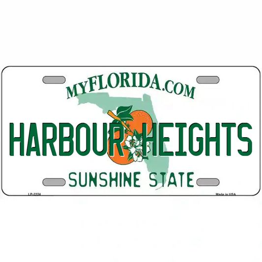 Harbour Heights Florida Metal Sign