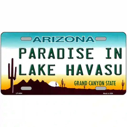 Paradise in Lake Havasu Arizona Metal Sign