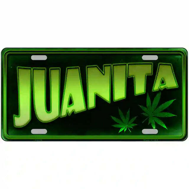 Juanita Metal Sign