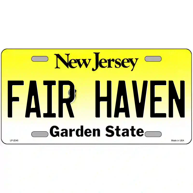 Fair Haven New Jersey Metal Sign