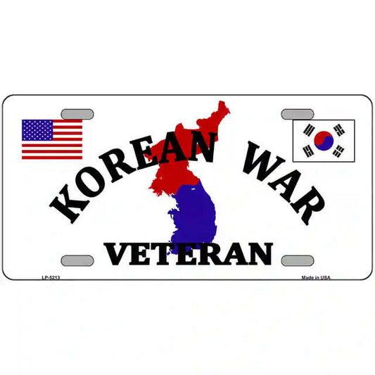 Korean War Veteran Metal Sign
