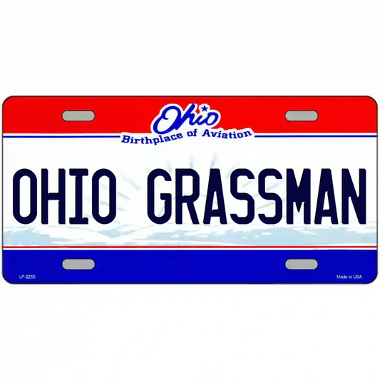 Ohio Grassman Ohio Metal Sign