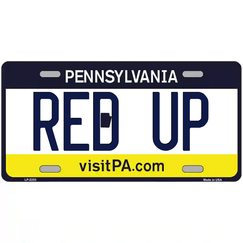 Red Up Pennsylvania Metal Sign