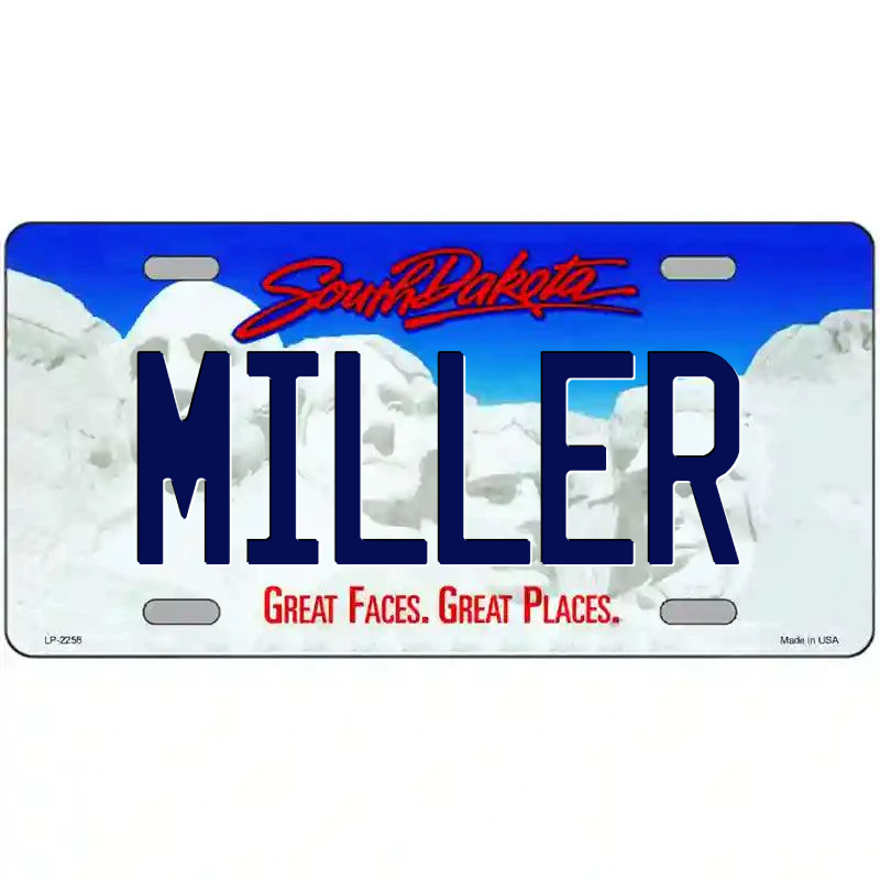Miller South Dakota Metal Sign