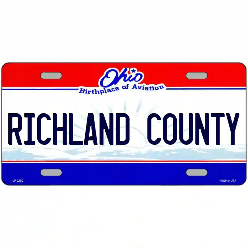 Richland County Ohio Metal Sign
