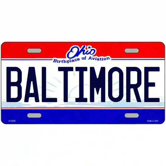 Baltimore Ohio Metal Sign