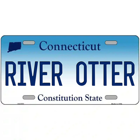 River Otter Connecticut Metal Sign