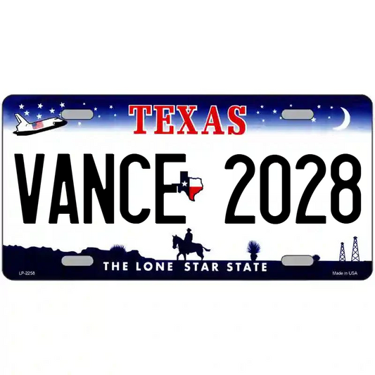 Vance 2028 Texas Metal Sign