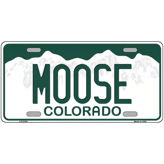 Moose Colorado Metal Sign