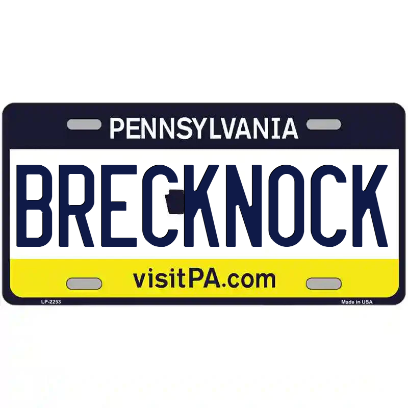 Brecknock Pennsylvania Metal Sign