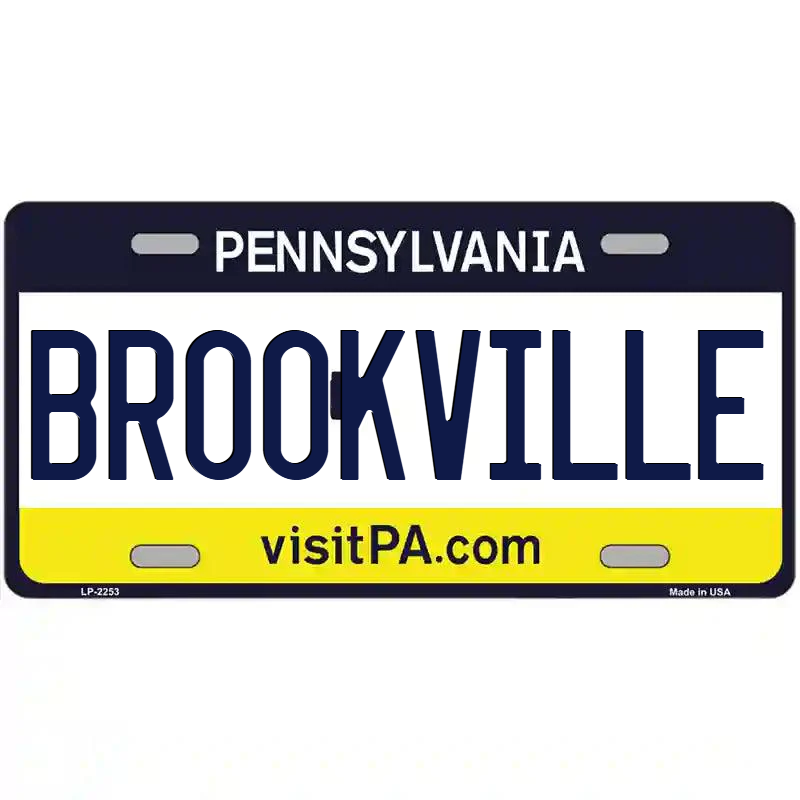 Brookville Pennsylvania Metal Sign