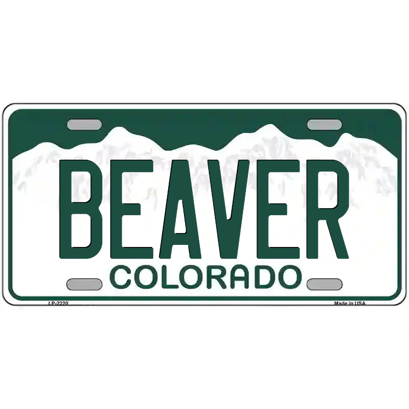 Beaver Colorado Metal Sign