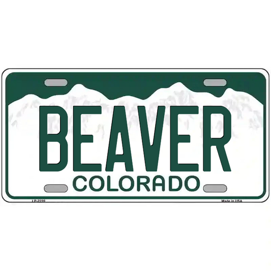 Beaver Colorado Metal Sign