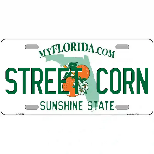 Street Corn Florida Metal Sign