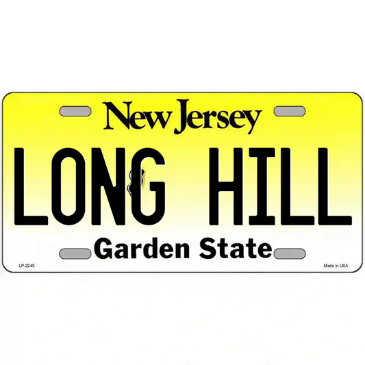 Long Hill New Jersey Metal Sign