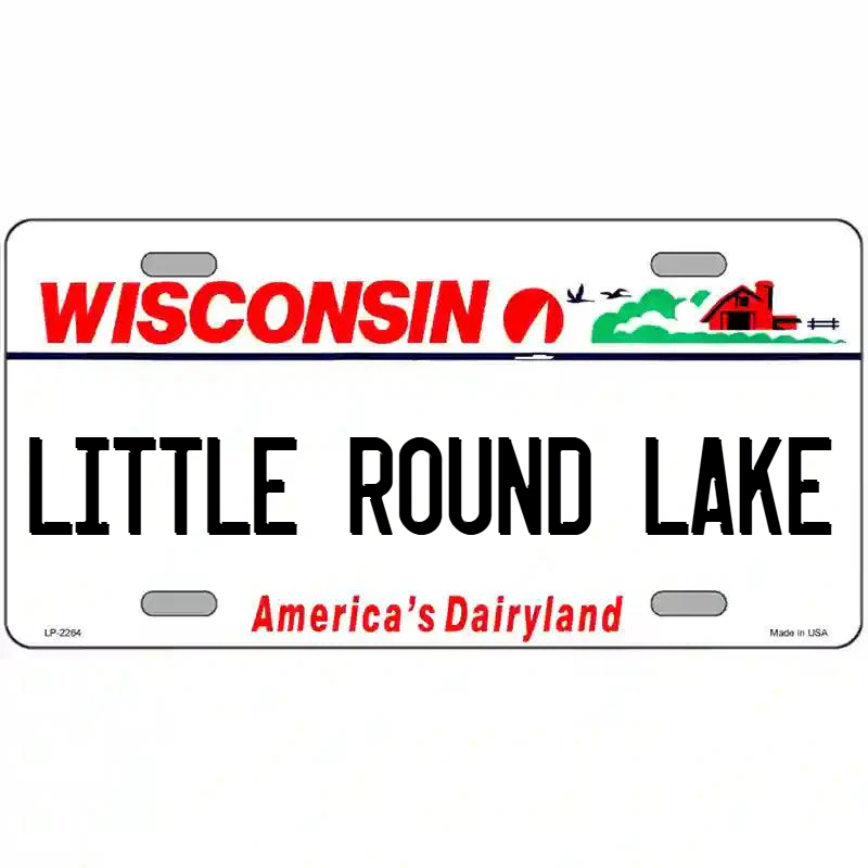 Little Round Lake Wisconsin Metal Sign