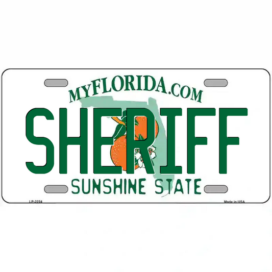 Sheriff Florida Metal Sign