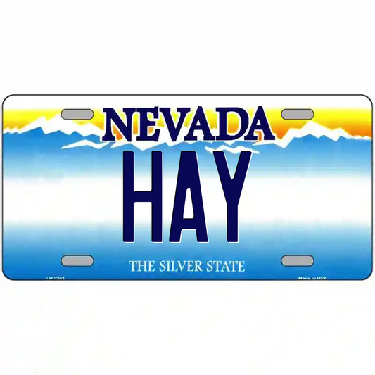 Hay Nevada Metal Sign