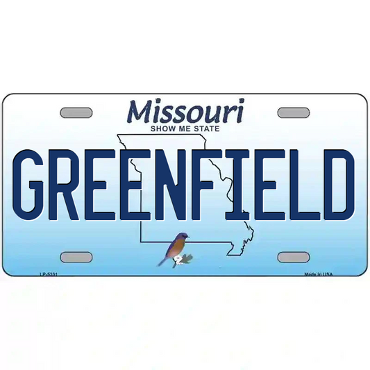 Greenfield Missouri Metal Sign