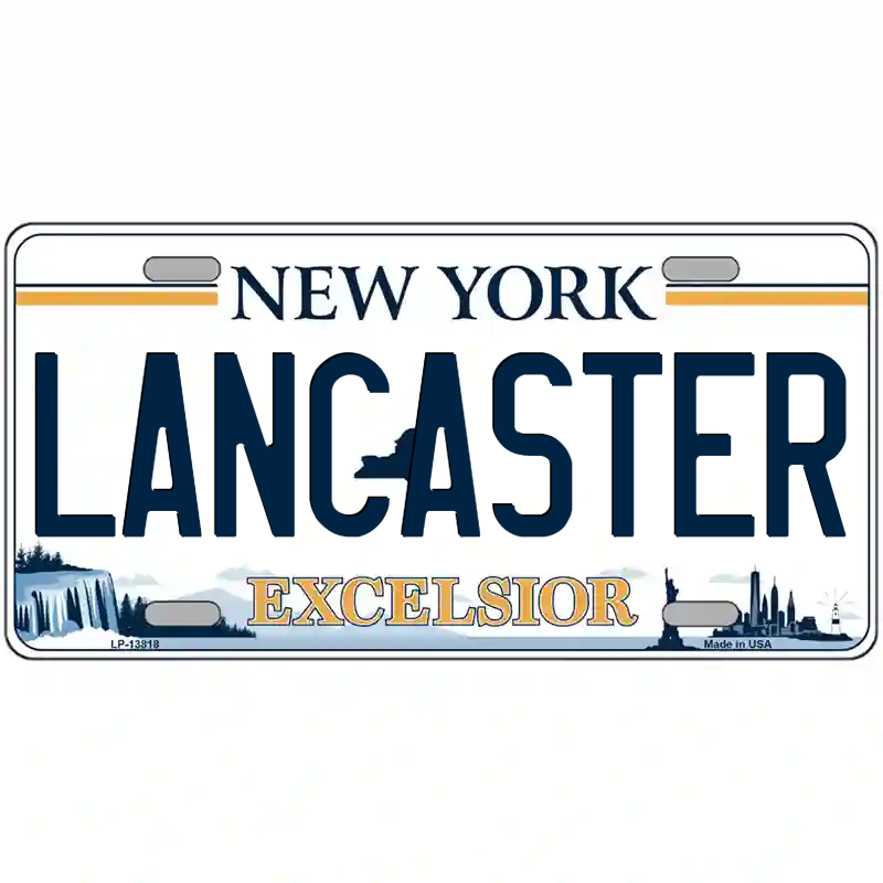 Lancaster New York Excelsior Metal Sign