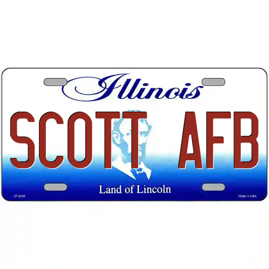 Scott AFB Illinois Metal Sign